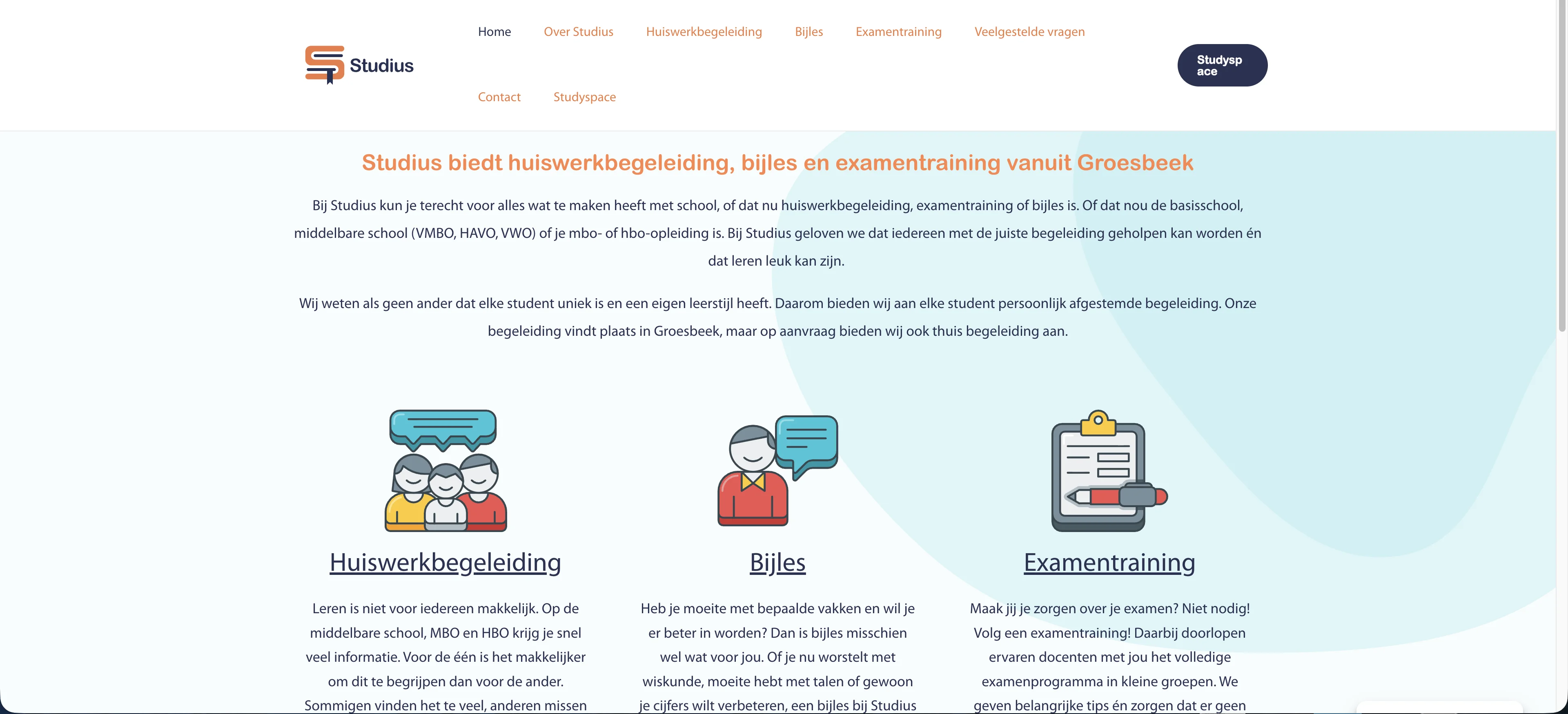 Oude website Voor
